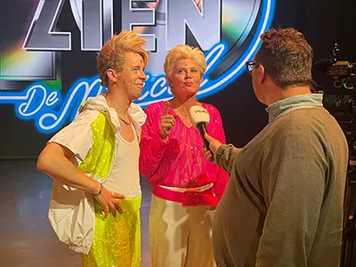 Jonas Van Geel en Nathalie Meskens in 'Tien om te Zien'